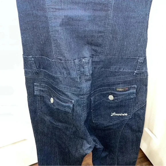 Denim zip front jumper overalls by Luxirie with pockets ❤️ - Picture 6 of 10